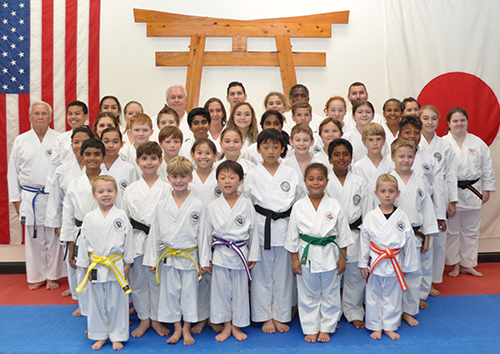 Group photo of students ranging in age from 6 to 76.